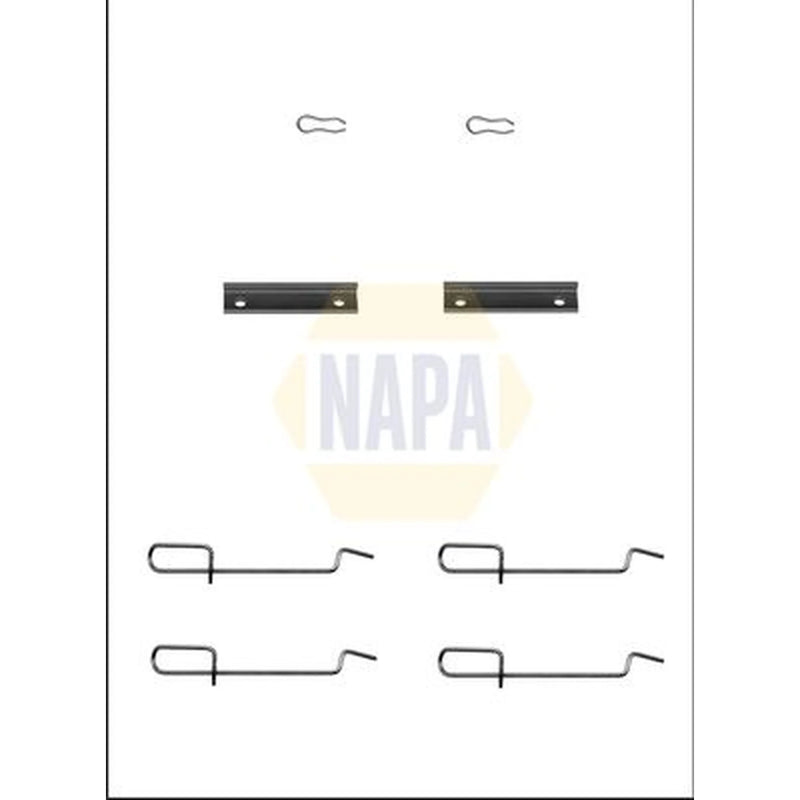 NAPA Brake Pad Accessory Fitting Kit Rear fits Citroën Saxo 1996-2004 1.6
