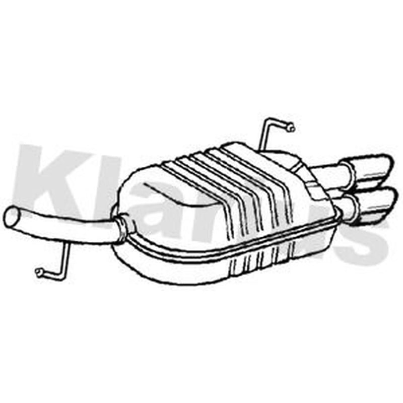 Klarius Box With Tail Pipe Rear fits BMW 5 2011-2017