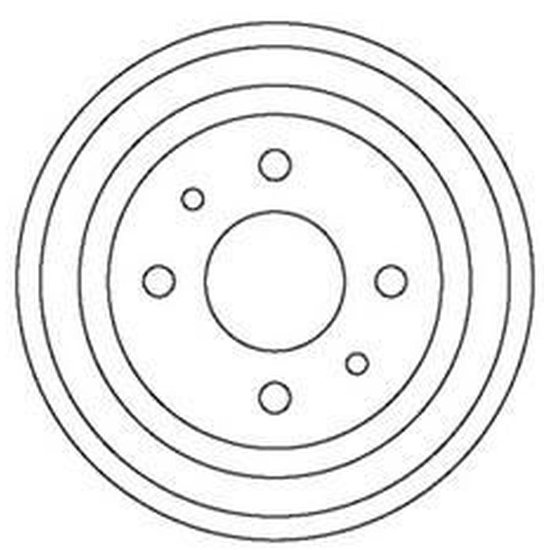 Abtex Brake Drum Assembly Rear fits Fiat 500 2007 on 1.2 1.3