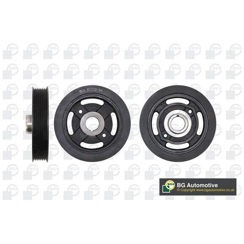 BGA Crank Shaft Belt Pulley fits Toyota Avensis 2000-2008 2.0 2.4