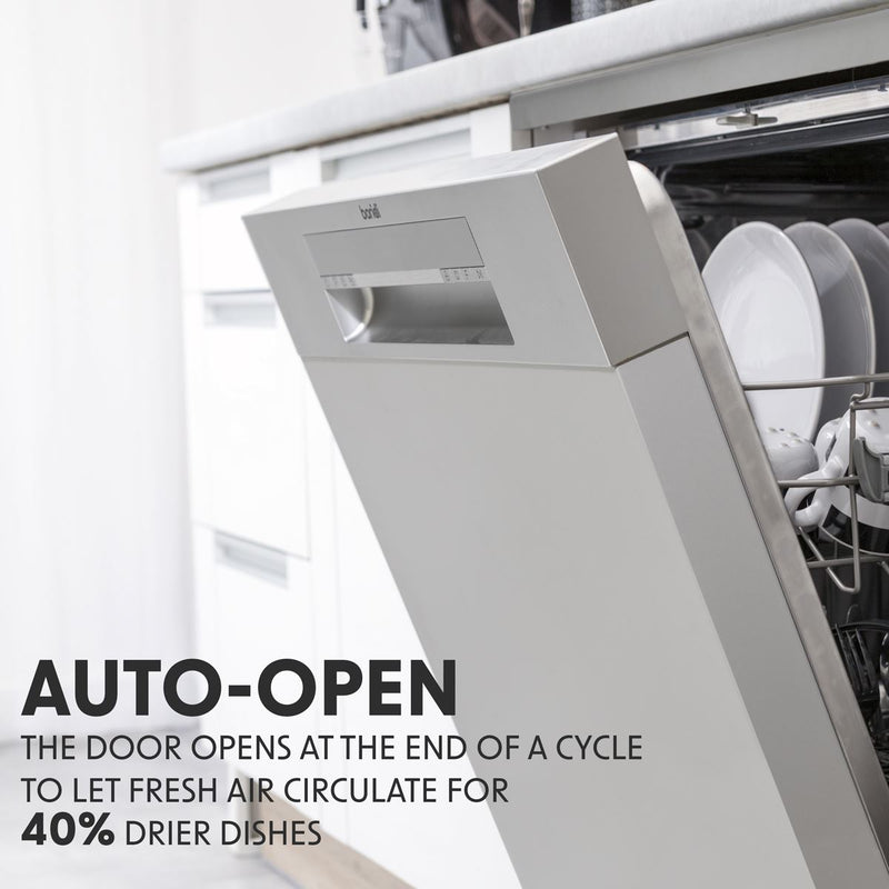 Baridi Regular Sized Freestanding Dishwasher 60cm Wide 14 Place Settings Silver Baridi - Dynamic Drive