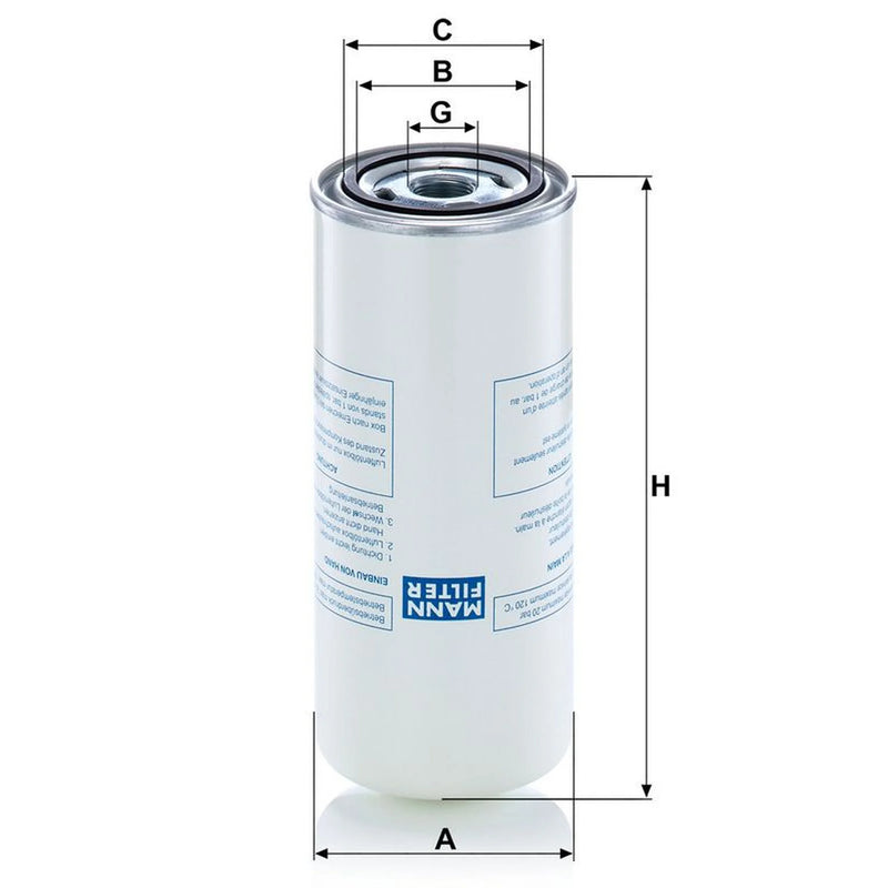 MANN-FILTER Ef 93mm LB 962/8