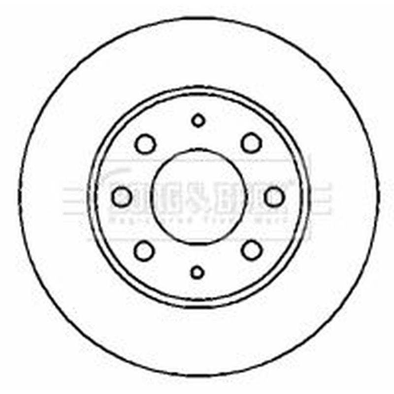 Borg & Beck Front Brake Vented Discs & Pads fits Mitsubishi Galant 1987-1992 2.0
