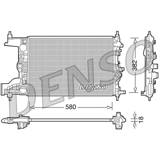 Denso Engine Radiator fits Chevrolet Cruze 2009 on 1.6 1.8