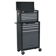 Sealey Topchest & Rollcab Combo 13 Drawer - Black/Grey AP2513B Sealey  - Dynamic Drive