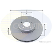 Comline Front & Rear Brake Discs & Pads fits Mercedes-Benz C-Class 2014-2021