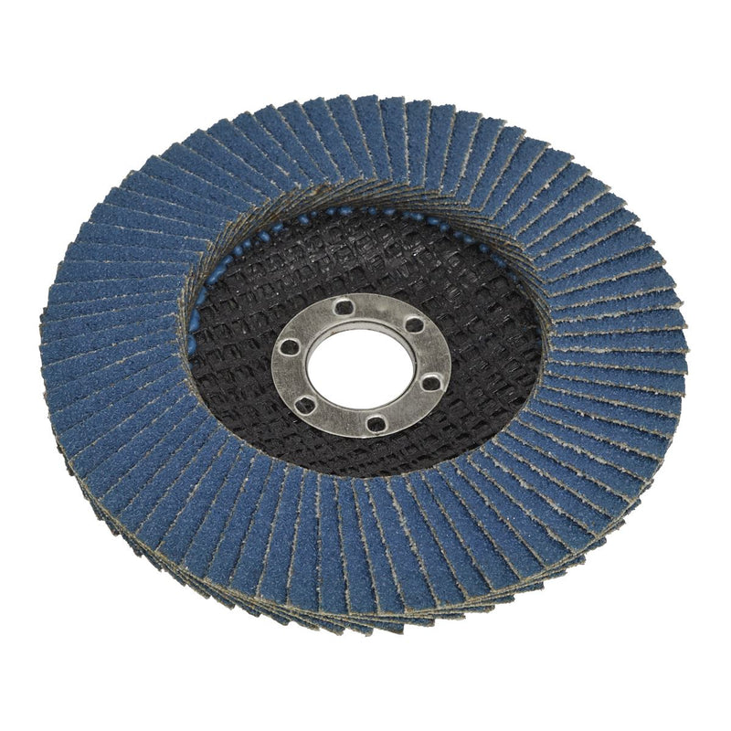 Sealey Flap Disc Zirconium100mm16mm Bore 80Grit FD10080 Sealey - Dynamic Drive