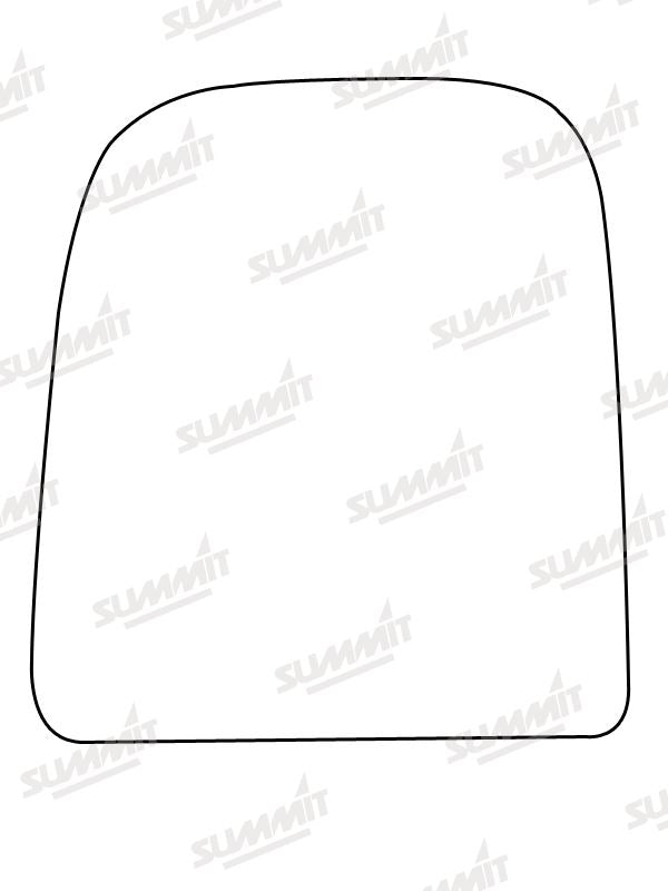 Summit Stick-On Commercial Mirror Glass fits Iveco Daily LHS Summit - Bars 4 Cars