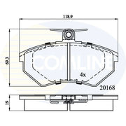 Comline Front & Rear Brake Discs & Pads fits Audi A4 B5 1994-2001 1.6 1.9