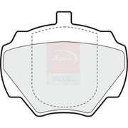 Apec Rear Brake Pad Set fits Land Rover Defender 1990-2016 2.5 3.5 3.9