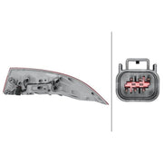 Hella Tail Light / Lamp LED Left 2SK 354 868-031