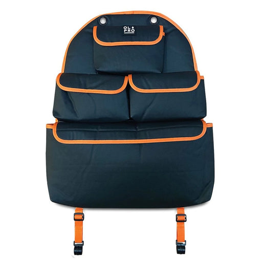 Olpro Rear Single Seat Storage Organiser - Orange, 5 Pockets