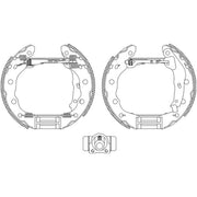 Mintex Brake Shoe Set Axle Kit fits Mitsubishi Carisma 1996-2006 1.6 1.8 1.9