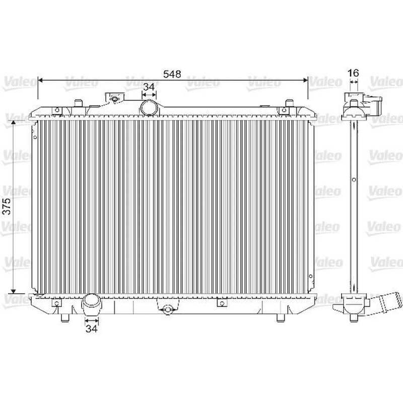 Valeo Engine Radiator 733216