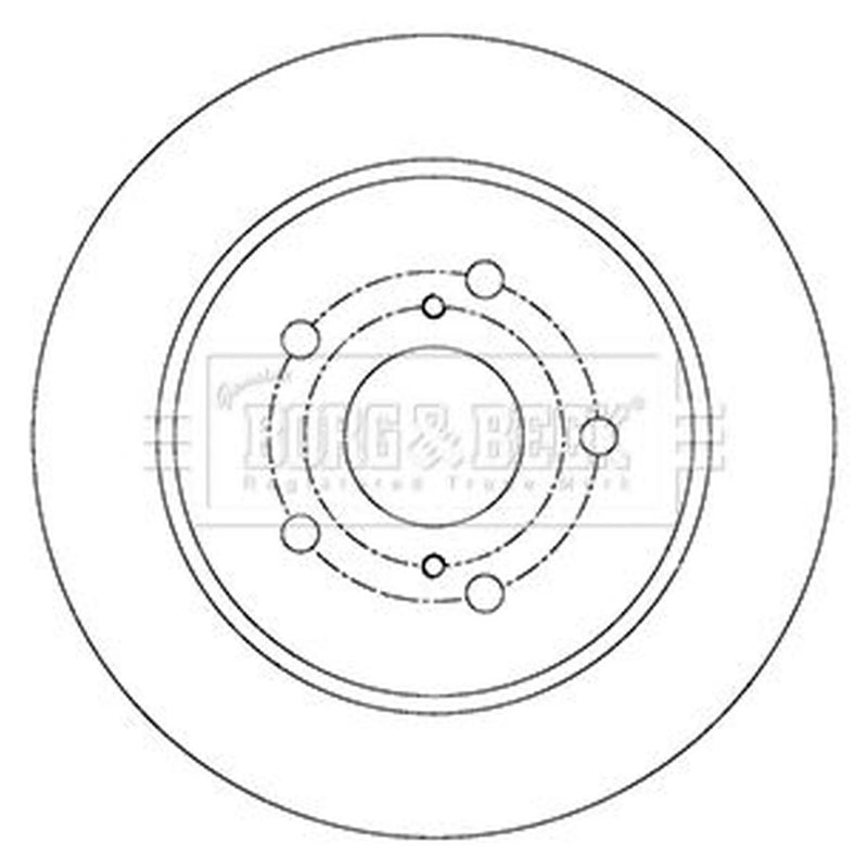 Borg & Beck Front & Rear Brake Discs & Pads fits Suzuki SX4 2006-2015 1.5 1.6