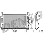 Denso Engine Radiator DRM10034