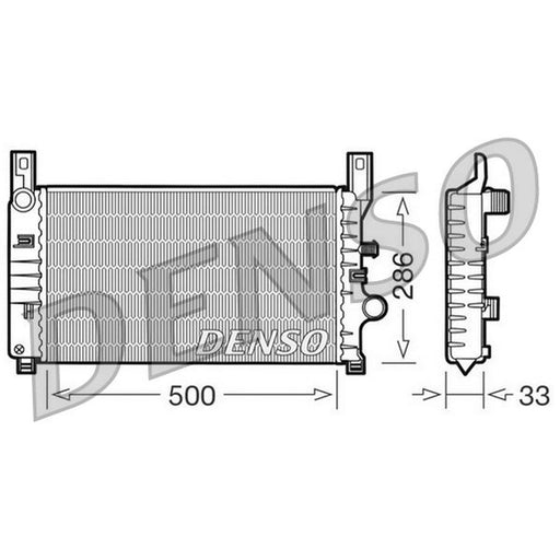 Denso Engine Radiator fits Ford Courier Box Body/Mpv 1991-1996 1.8