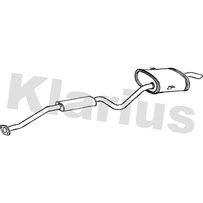 Klarius Box With Tail Pipe Rear fits Toyota Picnic 1996-2000 2.0