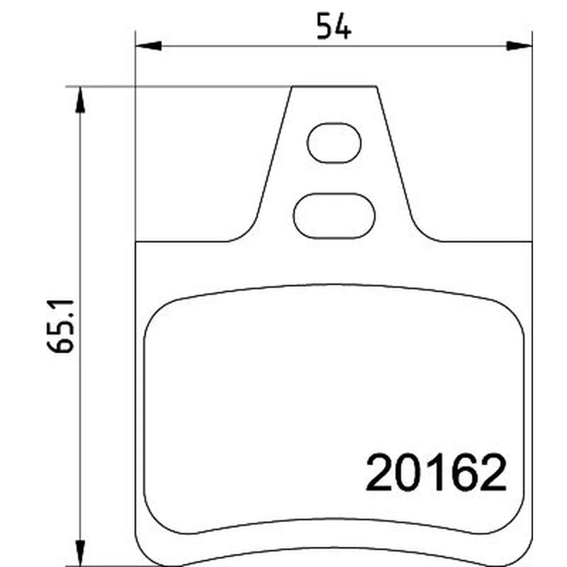 DON Rear Brake Pad Set fits Citroën Xantia 1993-2003 1.6 1.8 1.9 2.0 2.1 3.0
