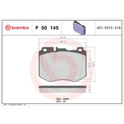Brembo Front & Rear Pads fits Mercedes-Benz E-Class 2020-2023 213.054