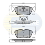 Comline Front & Rear Pads fits BMW 3 2005-2012