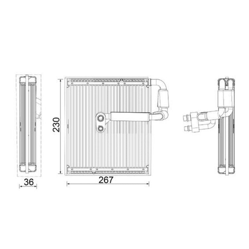 Mahle Air Conditioning Evaporator fits Volvo XC40 2017-2023