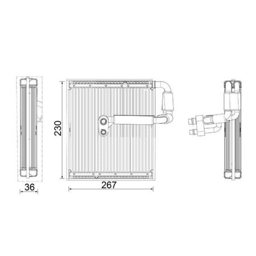 Mahle Air Conditioning Evaporator fits Volvo XC40 2017-2023