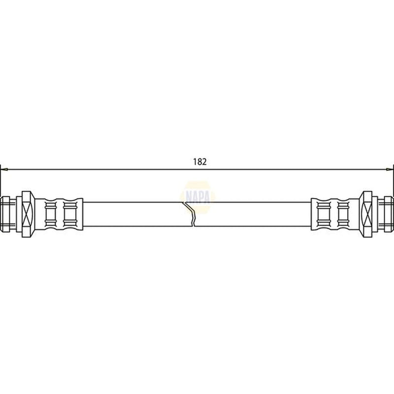 NAPA Brake Hydraulic Hose Line outer NBH1251