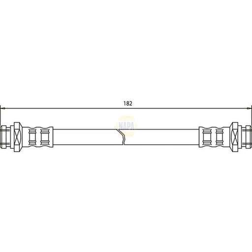 NAPA Brake Hydraulic Hose Line outer NBH1251