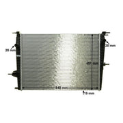 Mahle Engine Radiator fits Renault Fluence 2010 on 1.6