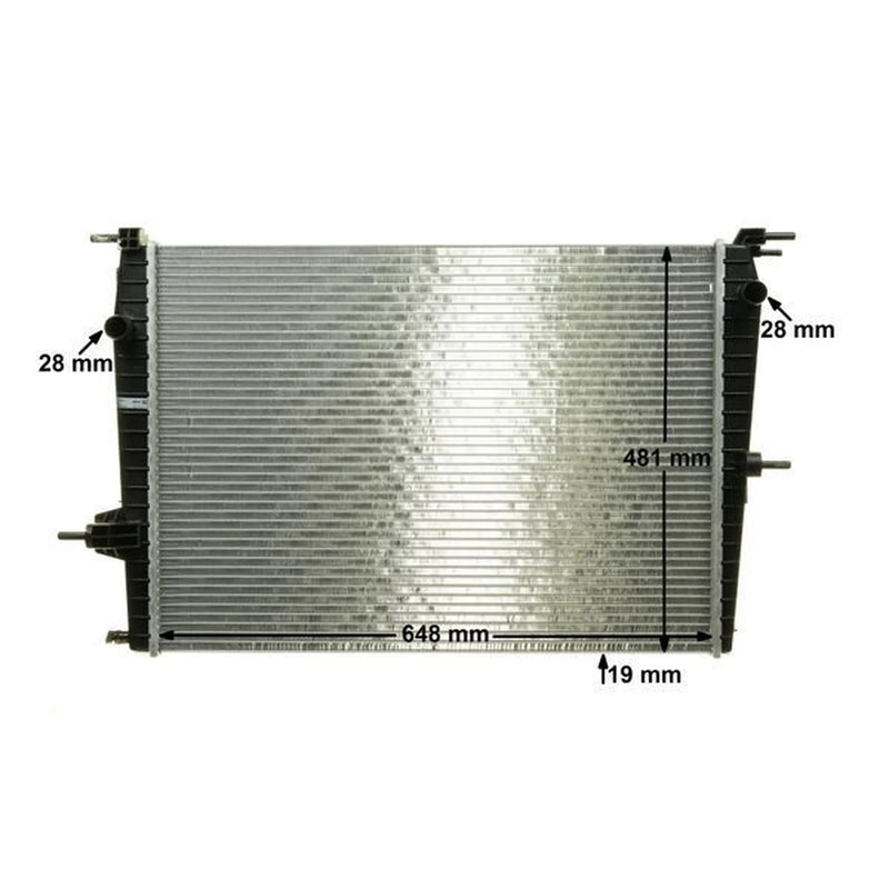 Mahle Engine Radiator fits Renault Fluence 2010 on 1.6