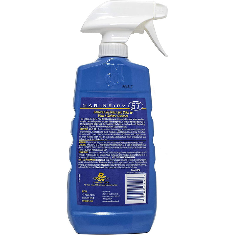Meguiar's 57 Marine RV Vinyl and Rubber Cleaner & Protectant 473ml Meguiars - Bars 4 Cars