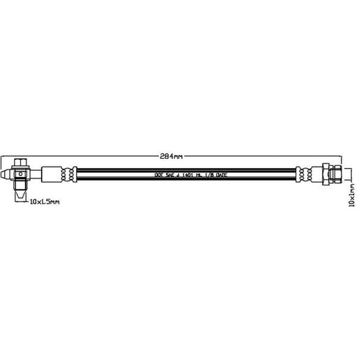 Juratek Brake Hydraulic Hose Line Rear Right JBH1183R