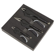 Sealey Locking Pliers Set 3pc Quick Release Black Series AK6863B Sealey - Dynamic Drive