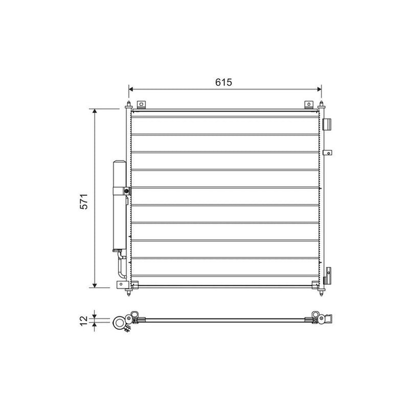 Valeo Air Conditioning Condenser 822721