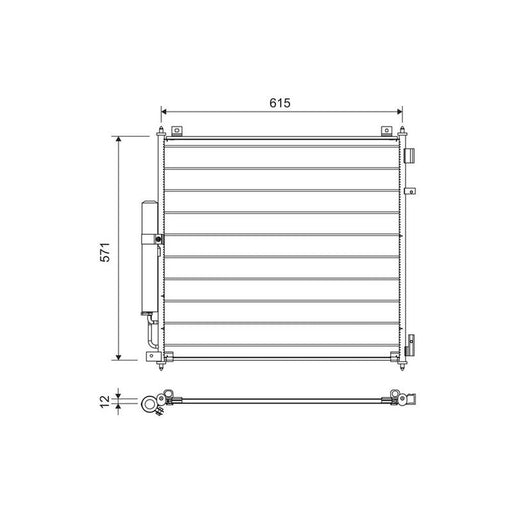 Valeo Air Conditioning Condenser 822721