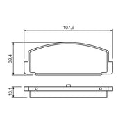 Bosch Front & Rear Pads fits Mazda 626 Station 1998-2002 2.0