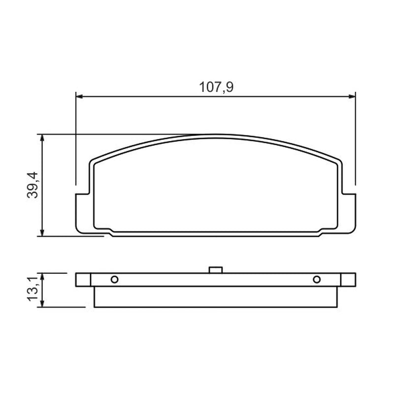 Bosch Front & Rear Pads fits Mazda 626 Station 1998-2002 2.0