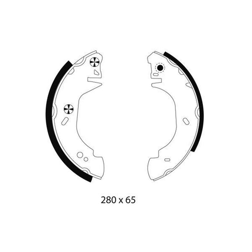 Textar Brake Shoe Set Axle Kit 91044201