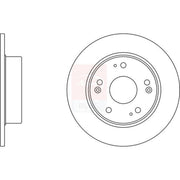 Apec Rear Brake Solid Discs & Pads fits Honda Accord VII 2003-2008 2.0 2.2 2.4