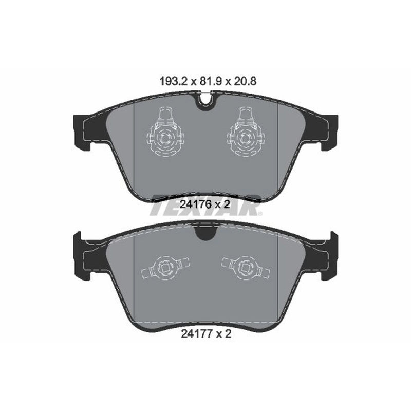 Textar Front Brake Pad Set 2417601