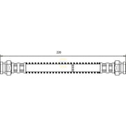 NAPA Brake Hydraulic Hose Line Rear Left NBH1435