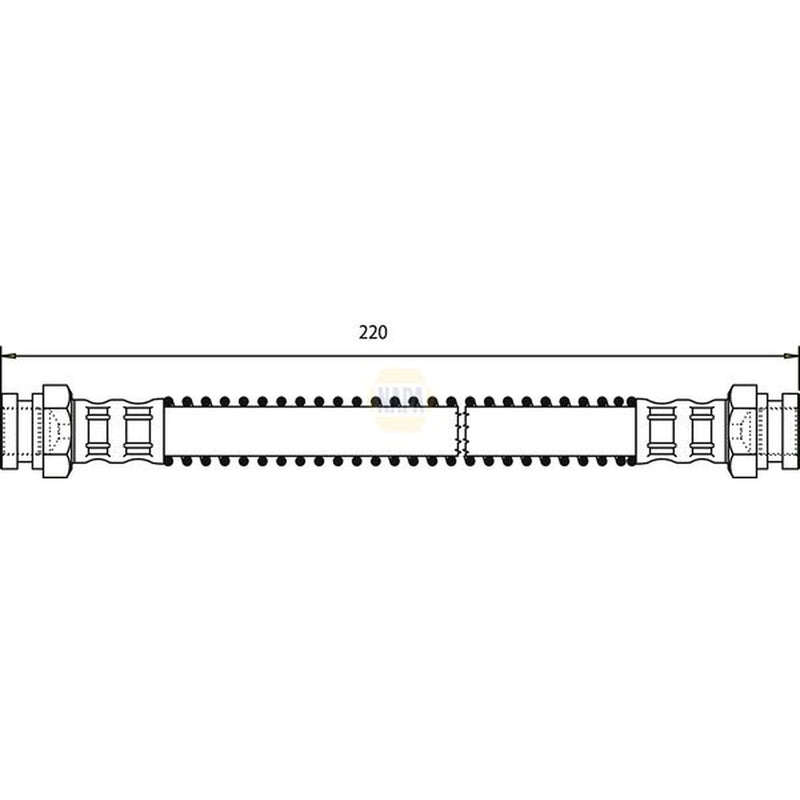 NAPA Brake Hydraulic Hose Line Rear Left NBH1435