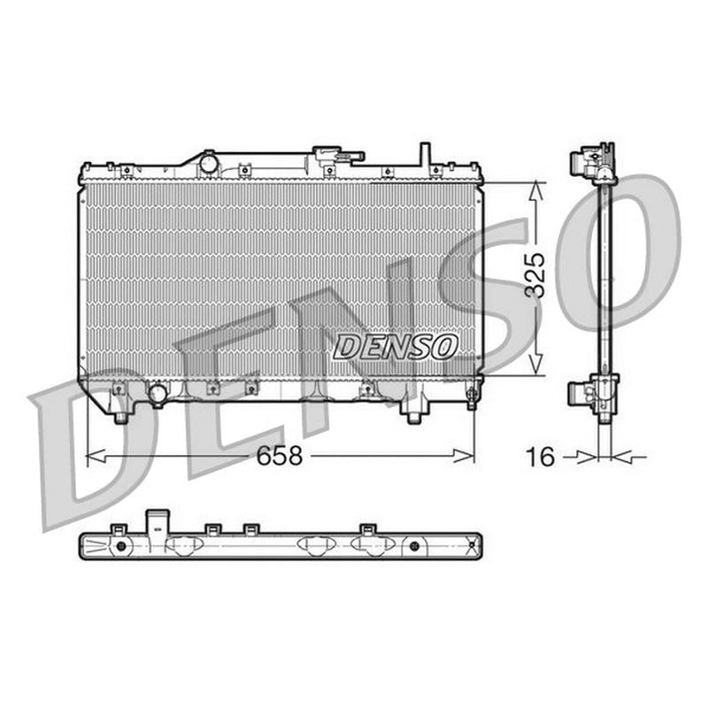 Denso Engine Radiator fits Toyota Carina E VI 1992-1997 1.6 1.8 2.0