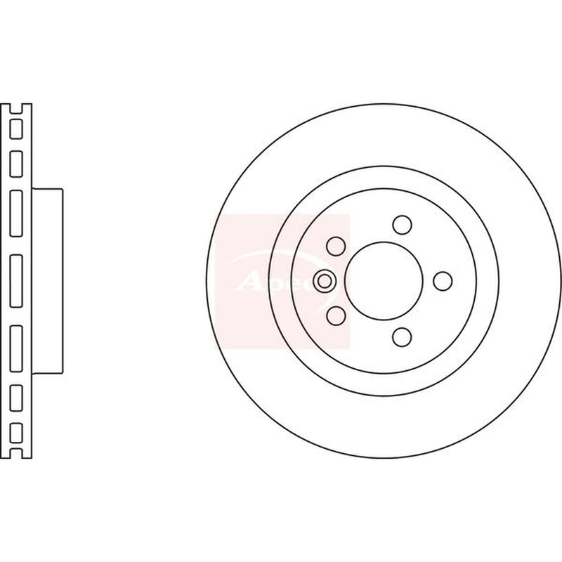 Apec 2 x Vented Brake Discs