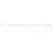 Juratek Brake Hydraulic Hose Line Front Left fits Honda Civic IX 2012-2016