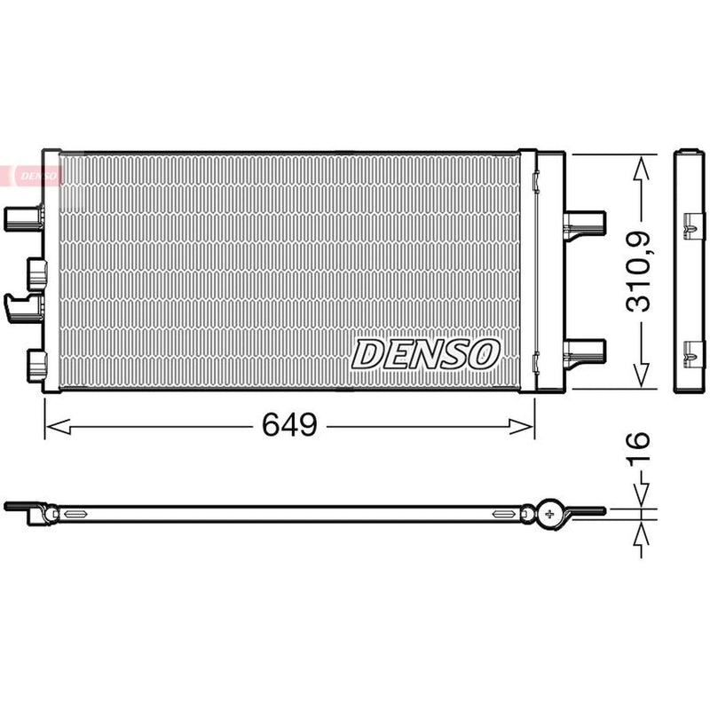 Denso Air Conditioning Condenser fits BMW 1 2019-2020