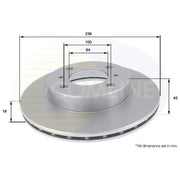 Comline Front Brake Discs & Pads fits Mitsubishi Lancer 1995-2003 1.8
