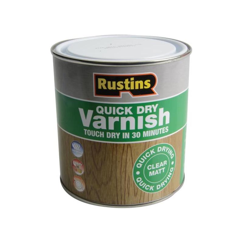 Rustins Quick Dry Varnish Matt Clear 1 litre Rustins - NN4 Online