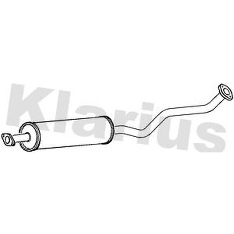 Klarius Box With Centre Pipe Centre fits Nissan Primera 2002-2008 2.0